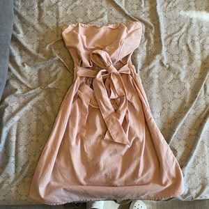 Pink Strapless Dress